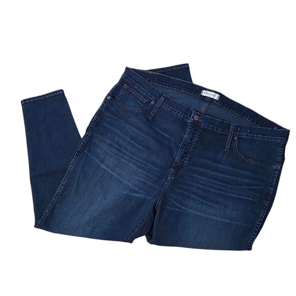 Madewell Blue Ankle Cropped Jeans - Picture 2 of 5